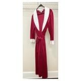 Classic Crimson Velvet Christian Dior Robe