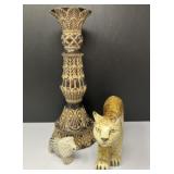 WWF Ceramic Figurine and Soapstone Figurine
