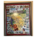 Framed Napa Valley Wine Country Poster