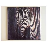 Zebra on Canvas