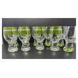 Tumblers with Green Accents