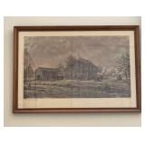 Early American Farm Print