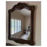 Wood Carved Mirror