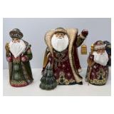 Carved Wooden Russian Santas