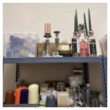 Collection of Candles and Candlesticks