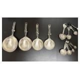 Pewter Measuring Cups and Spoons