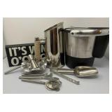 Tommy Bahama Stainless Pitcher with Ice Bucket