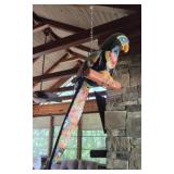 Decorative Hand Painted Ceramic Parrot