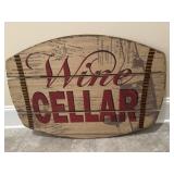 Wooden Wine Cellar Sign