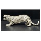 Enamel Siberian Tiger Trinket Box