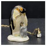 Papa Penguin & Chick Enamel Trinket by Kingpoint