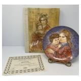 Edna Hibel Art Plate and Book