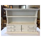 White Wall Cabinet with Drawers