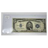 1934-D $5 Silver Certificate