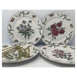 Four Oriental Accent Decorative Plates