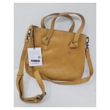 Leather ABLE Rachel Crossbody in Cognac