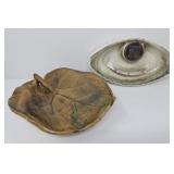 Hyde Park Gifts Ashtray and Handcrafted Leaf Dish