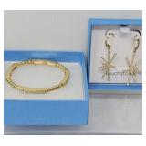Swarovski Touchstone Crystal Bracelet and Earrings
