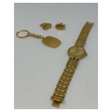 Calvin Hill Watch, Cuff Links, Key Ring