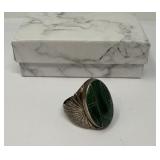 Mexican Sterling Malachite Ring