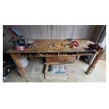 Work Table with Delta Belt Sander and Vise