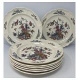 Eight Wedgwood Williamsburg Plates
