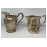Two Silver Plate Pitchers