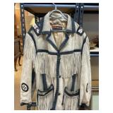 Suede Beaded Fringed Menï¿½s Jacket