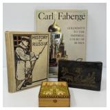 Russian Box, Books and Relief Carving