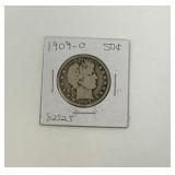 1909-O Barber Half Dollar