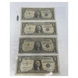 1957, 1957-B $1 Blue Silver Certificates