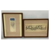 Barger Signed and Numbered Bicycle Art