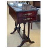 Vintage Mahogany Side Table with Drawers