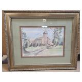 Elegantly Framed Watercolor Print by Brenda