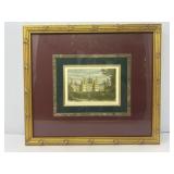 Framed and Double Matted English Castle Print