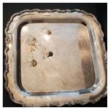 Oneida Georgian Scroll Square Tray