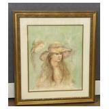 Edna Hibel, "Tina" Signed, Numbered Print