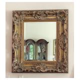 Gilded Wood Baroque Style Mirror