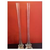 Eiffel Tower Clear Glass Vases