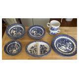 Churchill England Blue and White Dishes