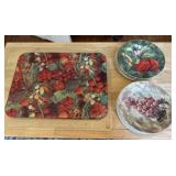 Dessert Plates and Glass Cutting Boards
