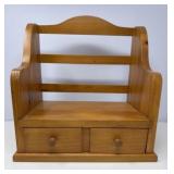 Wooden Counter Cookbook Holder