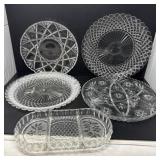 Clear Glass Serving Platters