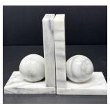Stone Orb Bookends