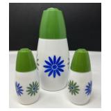 Vintage Gemco Daisy Milk Glass Set