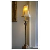 Gold Tone Buffet Table Lamp