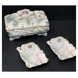 Vintage Japanese Porcelain Cigarette Box