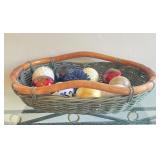 Double Handled Wicker Basket