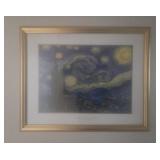 Framed Van Gogh Print Starry Night