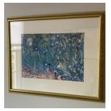 Iris Floral Framed Art